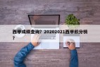 西甲成绩查询？20202021西甲积分榜？