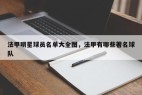 法甲明星球员名单大全图，法甲有哪些著名球队